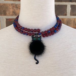 Host Pick 💕 Handmade Cat Pendant Wrap Around Necklace